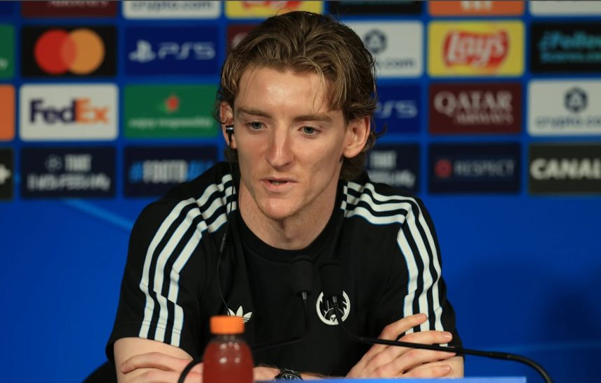 Anthony Gordon. (Photo Credit: Newcastle United Media).