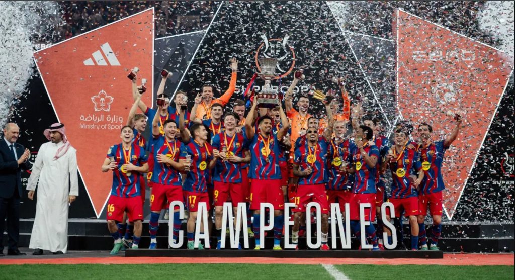 Barcelona wins Spanish Super Cup. (Photo Credit: Barcelona Media).