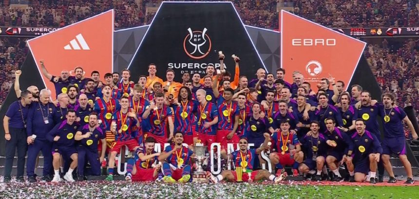 Barcelona wins Supercopa. (Photo Credit: Barcelona Media).