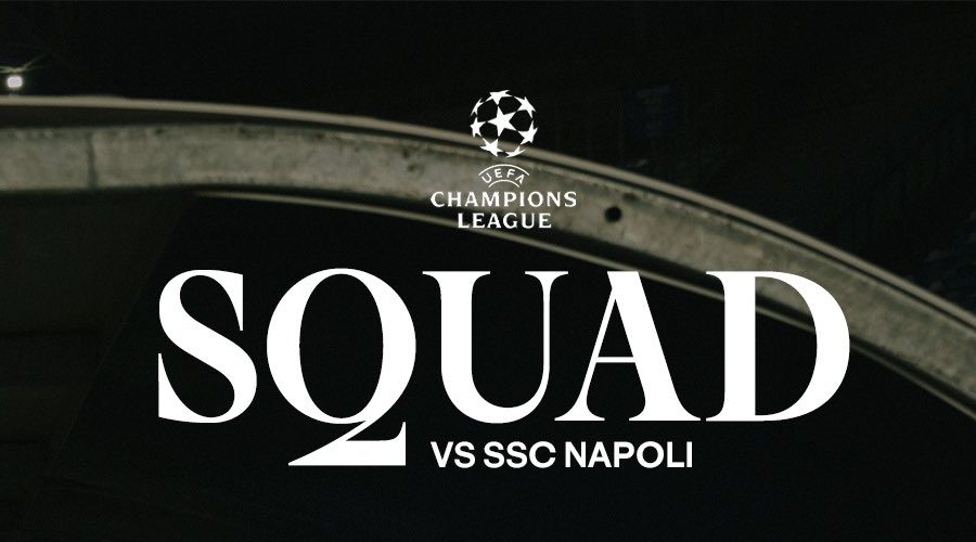 Chelsea Confirm Full Squad for Napoli Clash as Champions League Group Stage Ends - Photo Credit : Chelsea, X