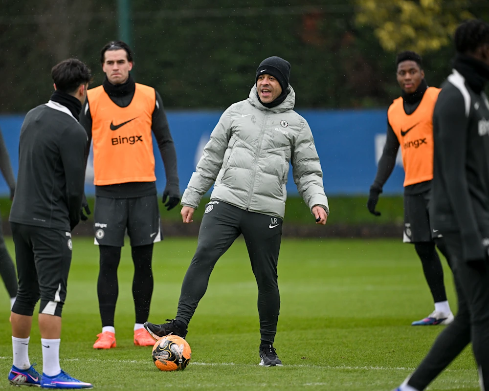 Liam Rosenior First training session with Chelsea (Photo Credit: Chelsea website)