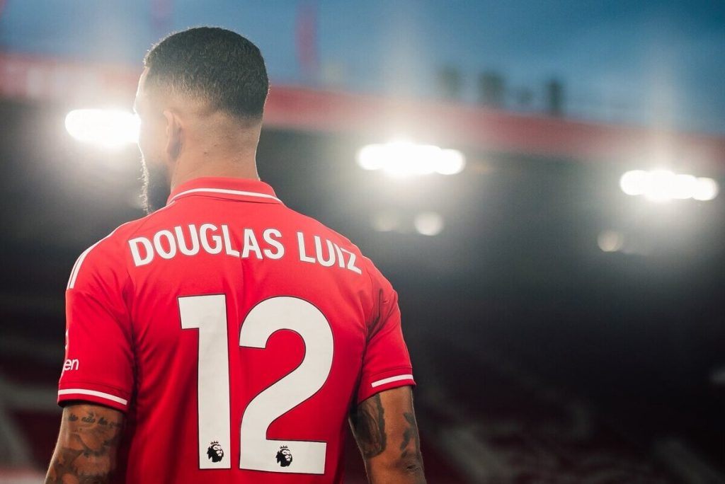 Douglas Luiz. (Photo Credit: Nottingham Forest Media).