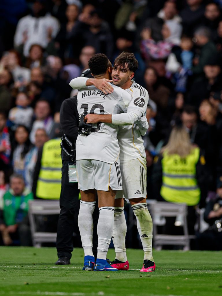 Raúl Asencio and Kylian Mbappe (Photo Credit: Real Madrid via X)