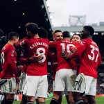 Manchester United Players Celebrating (Photo Credit: Manchester United via X)