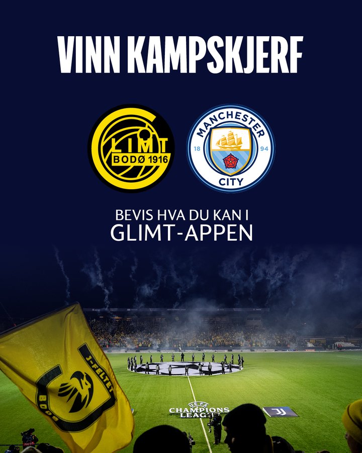 Bodo/Glimt vs Manchester City. (photo credit: bodo/glimt via x)