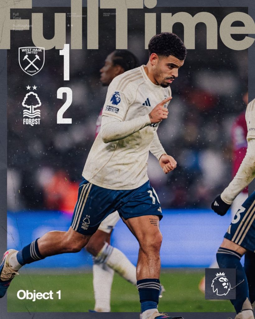 Match Report ( Photo Credit: Nottingham Forest via X)