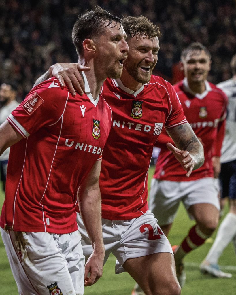 Wrexham players celebrating (Photo Credit: Wrexham via X)