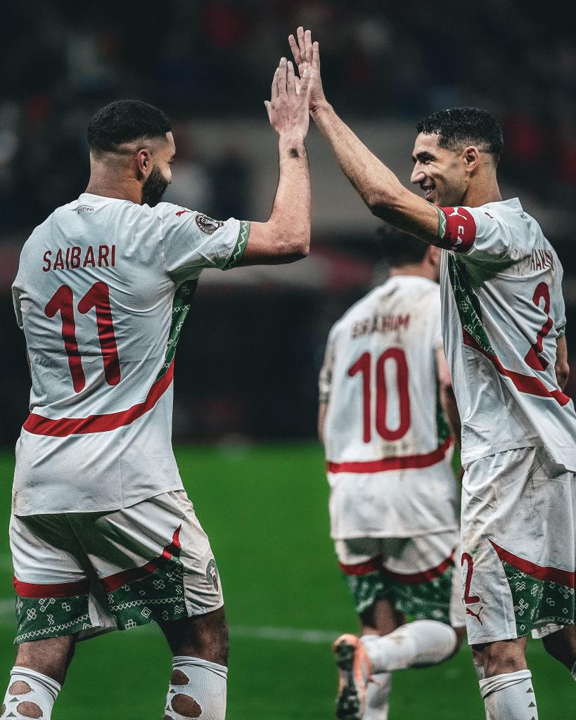 Ez Abde Saibari and Achraf Hakimi (Photo Credit: CAF Online via X)
