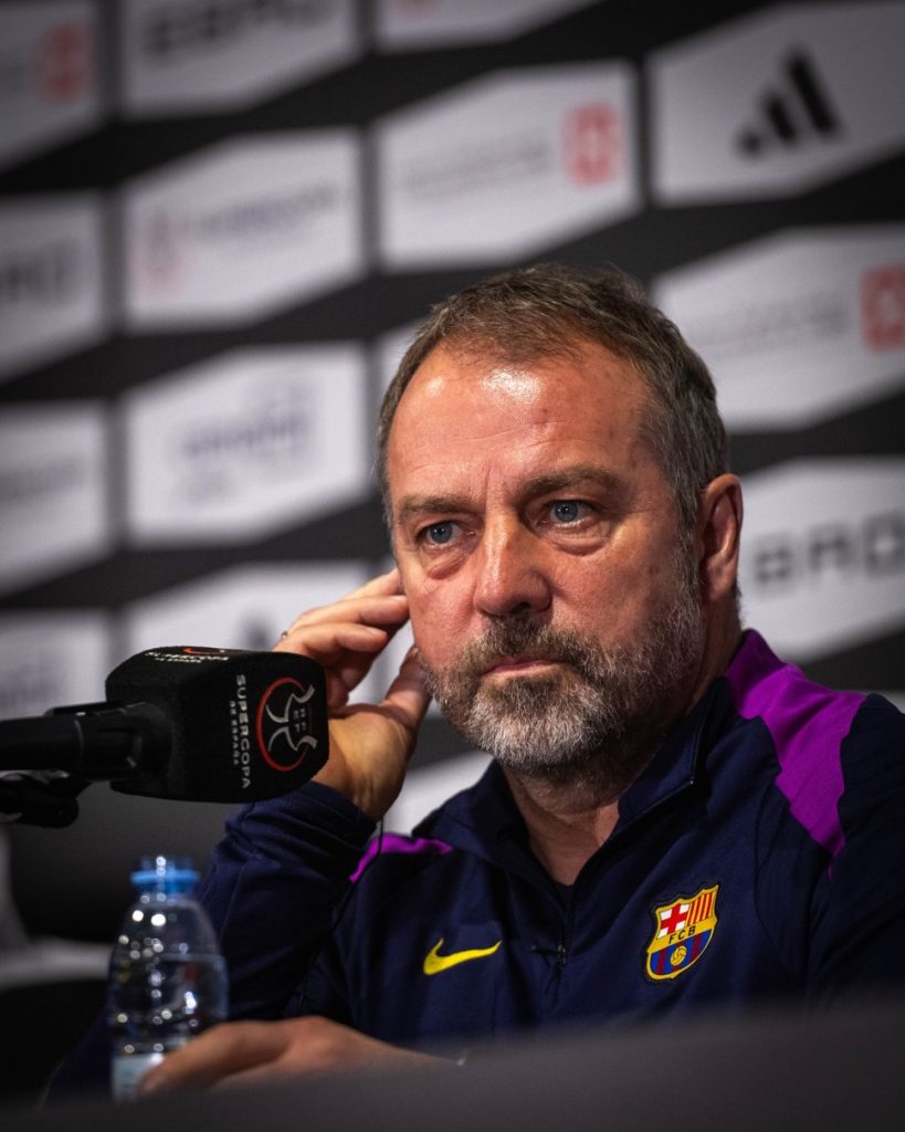 Hansi Flick (Photo Credit: Barcelona via X)