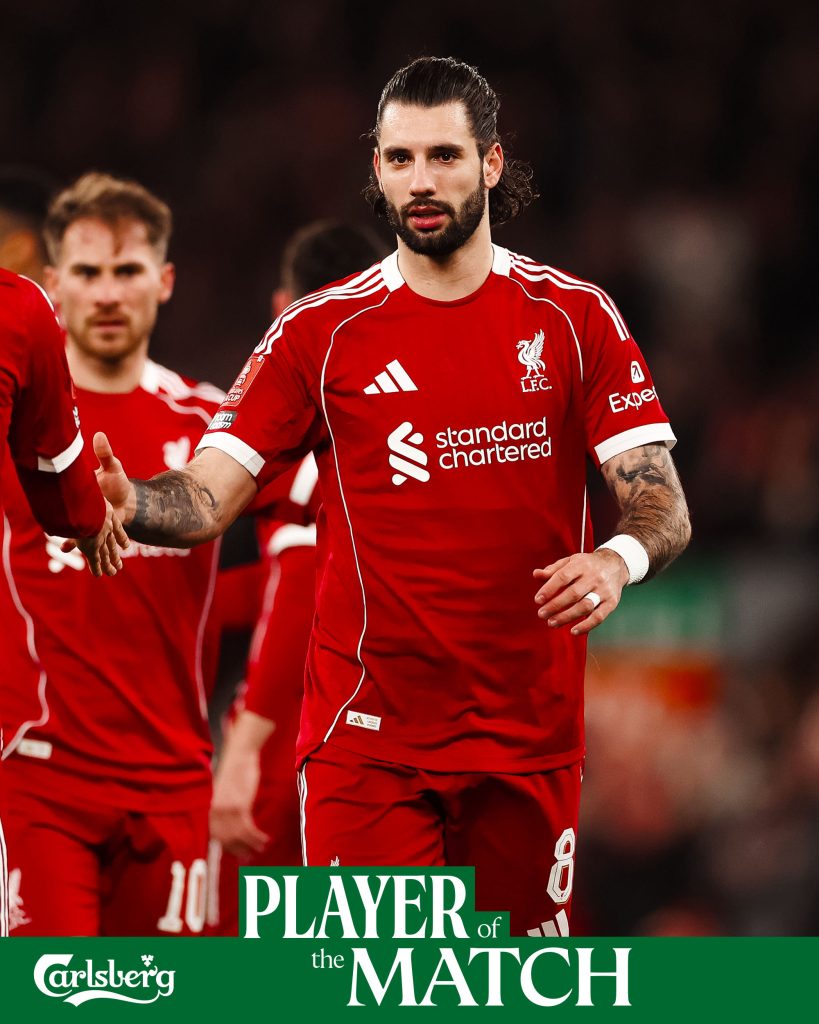 Liverpool player of the game (Photo Credit: Liverpool via X)