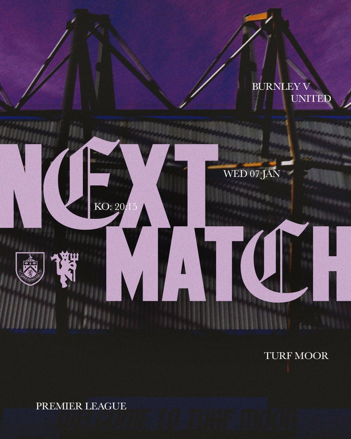 burnley vs manchester united. (manchester united via x)