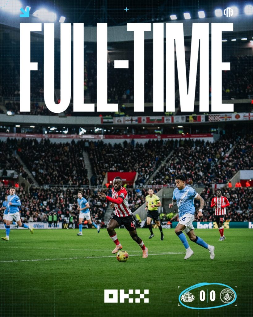 Sunderland vs Manchester City (Photo Credit: Manchester City Via X)