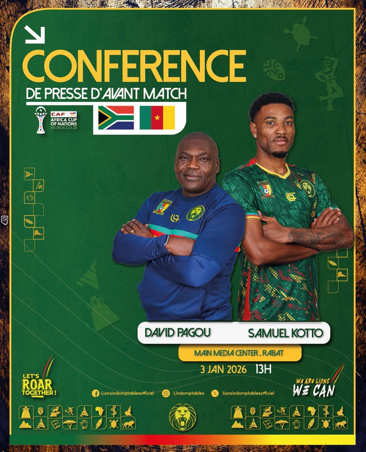 South Africa vs Cameroon. (Photo credit: cameroon via x)