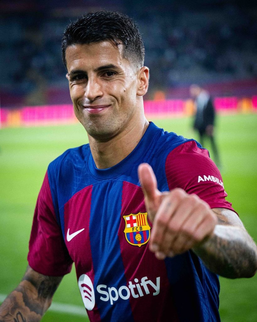 João Cancelo (Photo Credit: Barcelona via X)