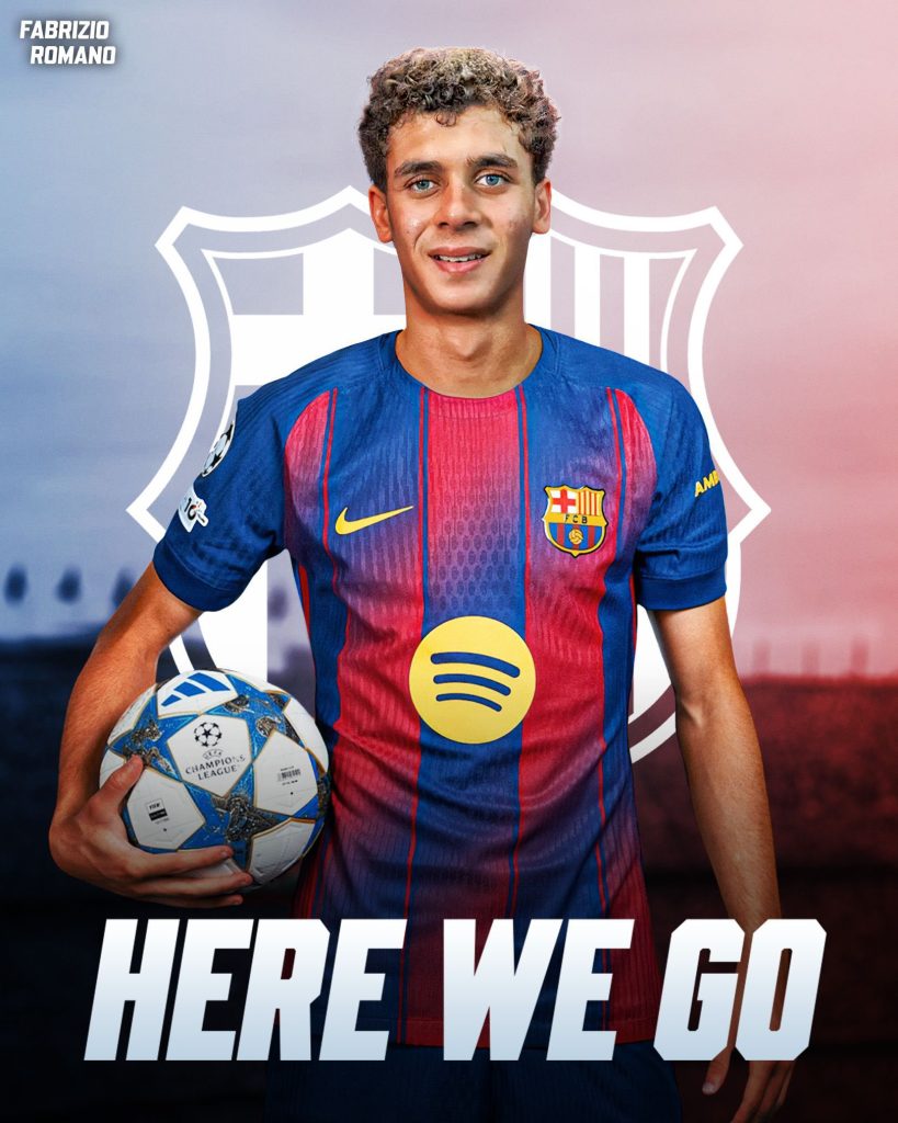 Hamza Abdelkarim Nears Barcelona Loan as Kader Meïté Chooses Al Hilal - photo credit - x fabrizio romano