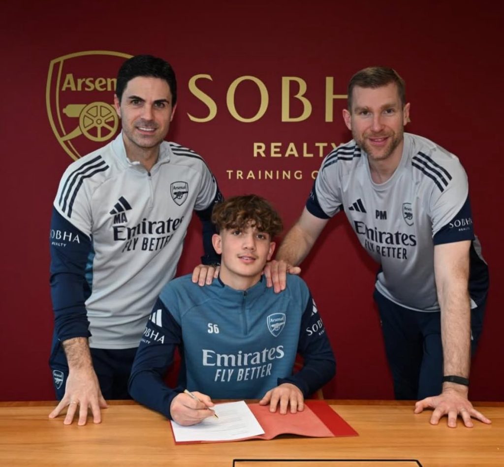 rsenal Secure Max Dowman on Pre-Contract Ahead of Professional Deal - photo credit - arsenal website