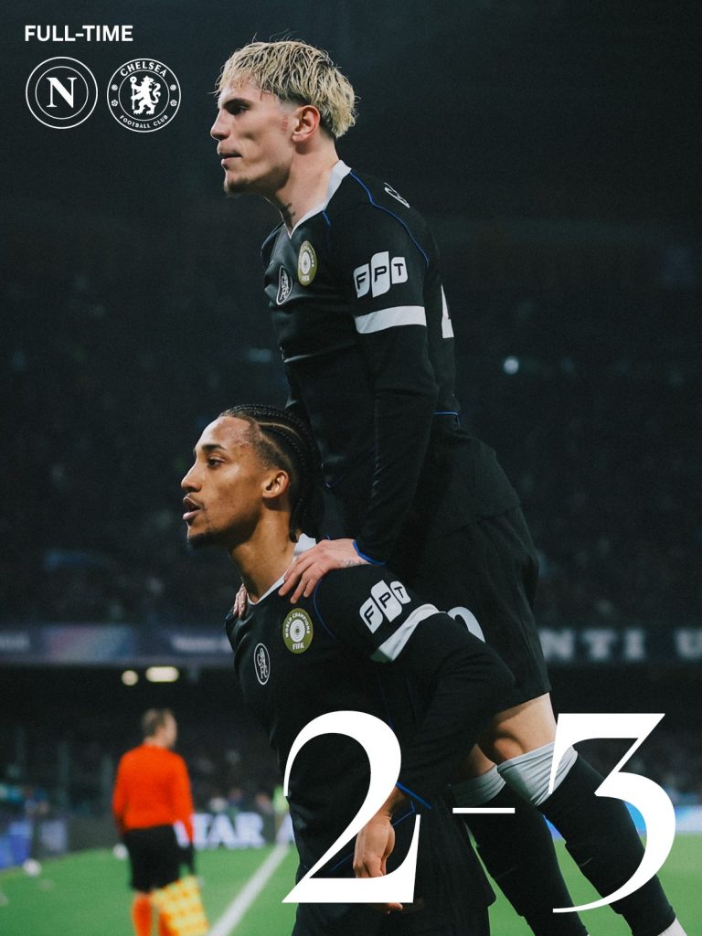 Napoli vs Chelsea (Photo Credit: Chelsea via X)