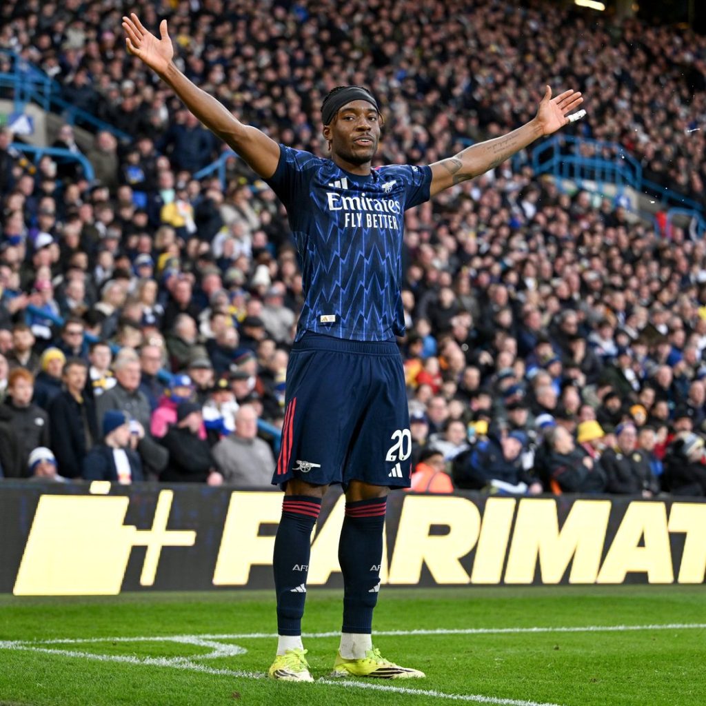 Noni Madueke (Photo Credit: Arsenal via X)