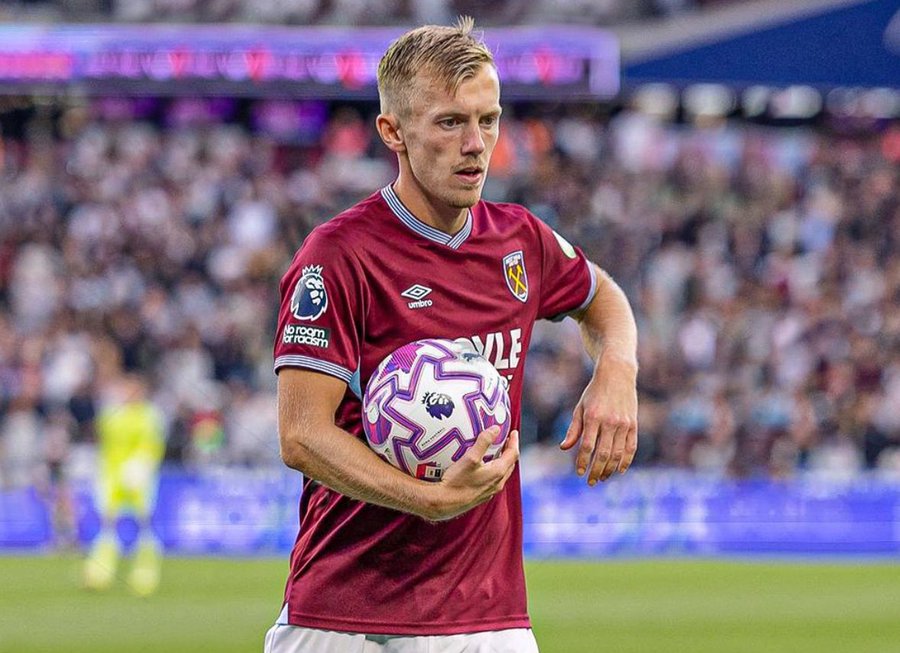 James Ward-Prowse. (Photo Credit: West Ham Media).
