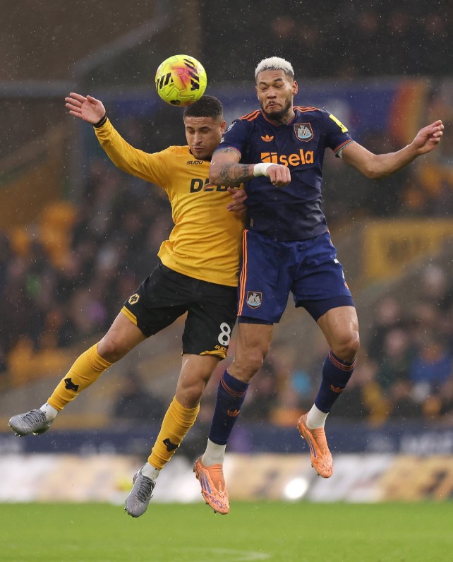 Joelinton in action. (Photo Credit: Newcastle Media).