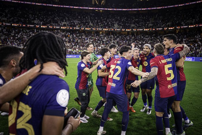Barcelona Players (Photo Credit: Barcelona via X)