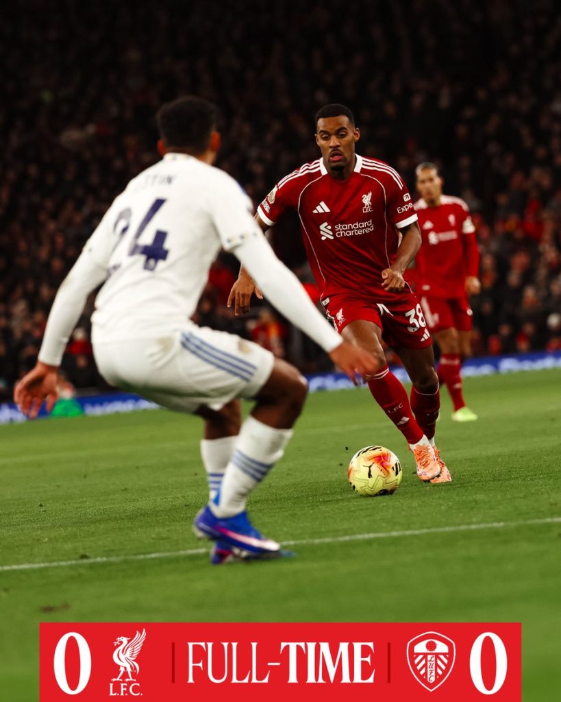 Liverpool vs Leeds. (Photo Credit: Liverpool Media).