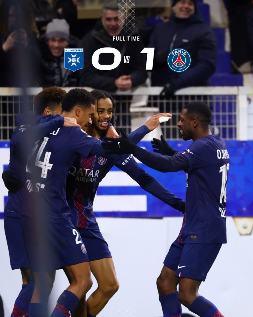 Auxerre v PSG. (Photo Credit: PSG Media)