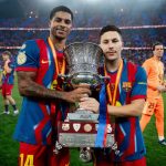 Marcus Rashford and Roony Bardghji. (Photo Credit: Barcelona Media).