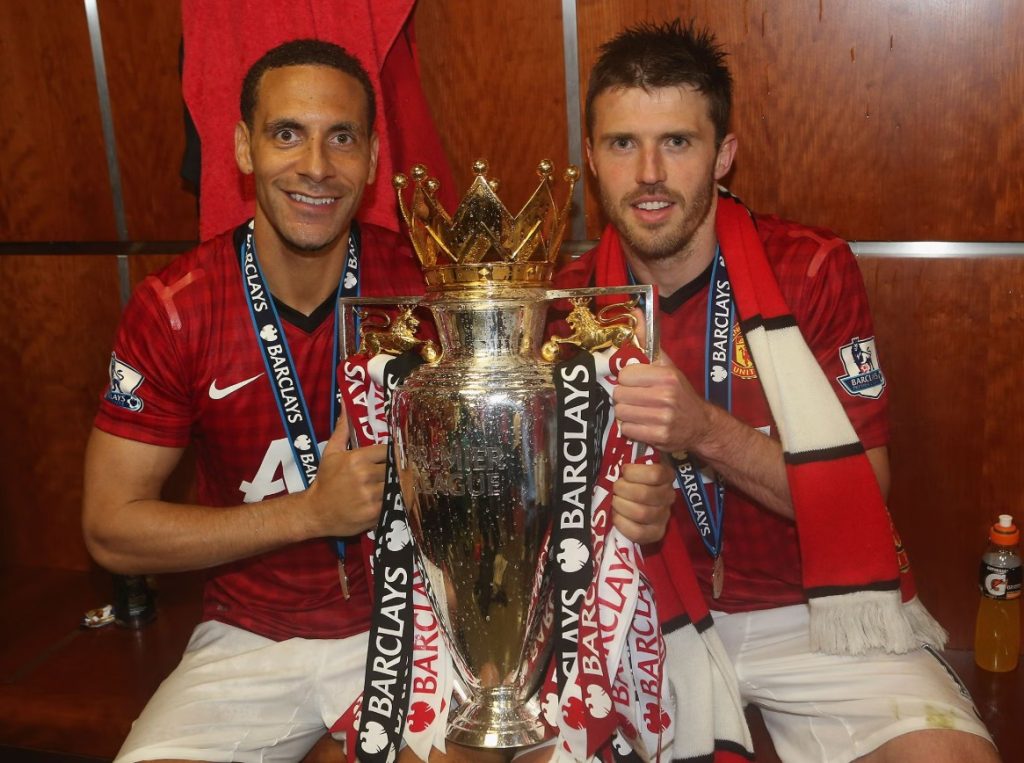 Rio Ferdinand and Michael Carrick. (Photo Credit: Man United Media).