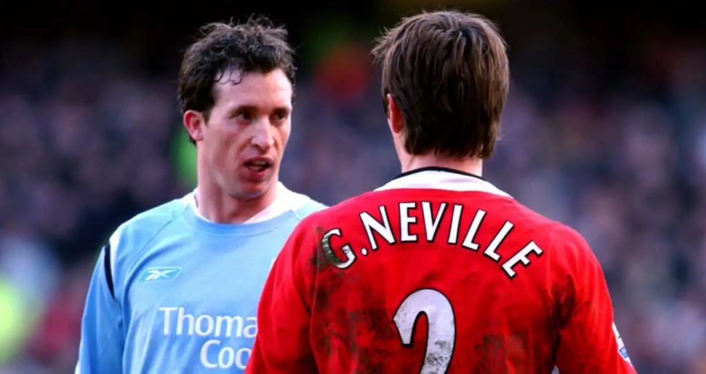 Robbie Fowler and Gary Neville. (Photo Credit: Manchester City Media).