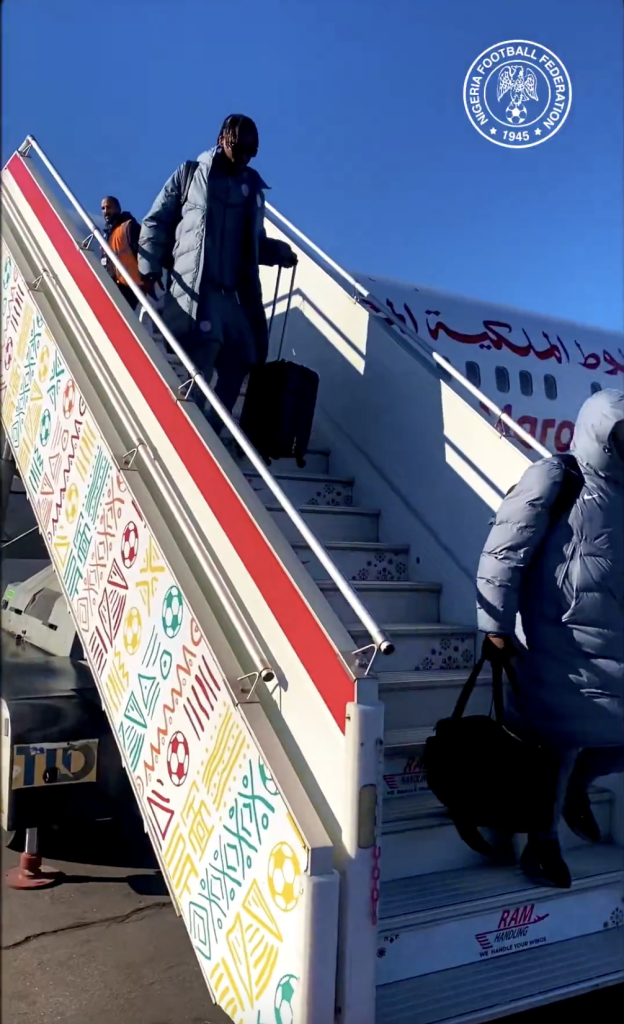 Super Eagles Arrive Marrakech Ahead of Crucial AFCON 2025 Quarterfinal vs Algeria - Photo Credit : Super Eagles, X