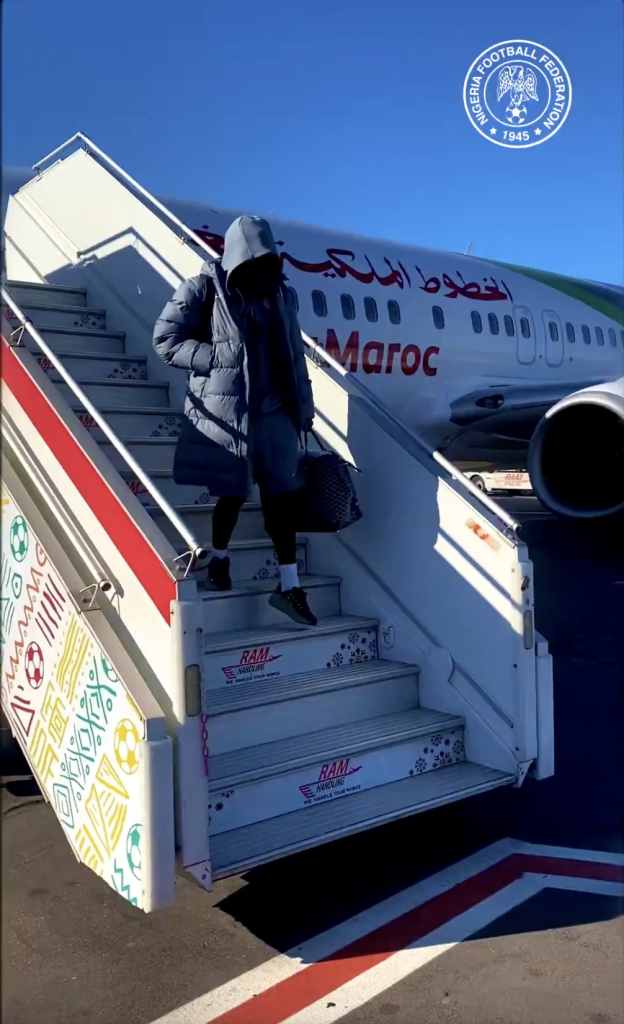 Super Eagles Arrive Marrakech Ahead of Crucial AFCON 2025 Quarterfinal vs Algeria - Photo Credit : Super Eagles, X