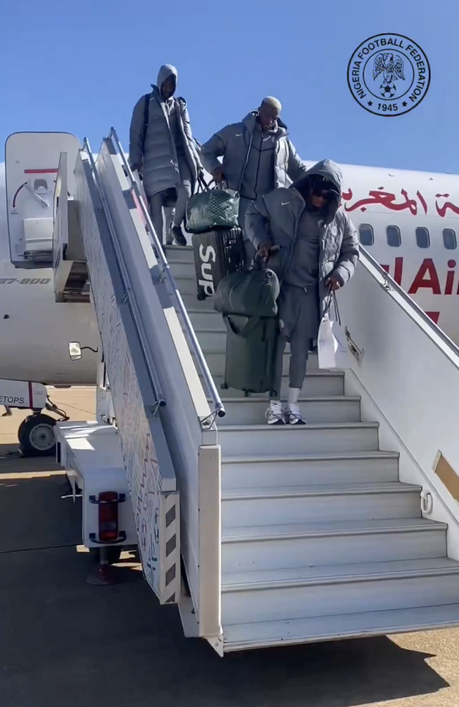 Super Eagles Arrive in Rabat Ahead of AFCON 2025 Semi-Final Clash With Morocco - Photo Credit : Super Eagles, X