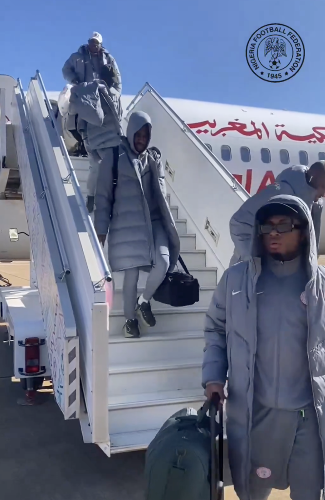 Super Eagles Arrive in Rabat Ahead of AFCON 2025 Semi-Final Clash With Morocco - Photo Credit : Super Eagles, X