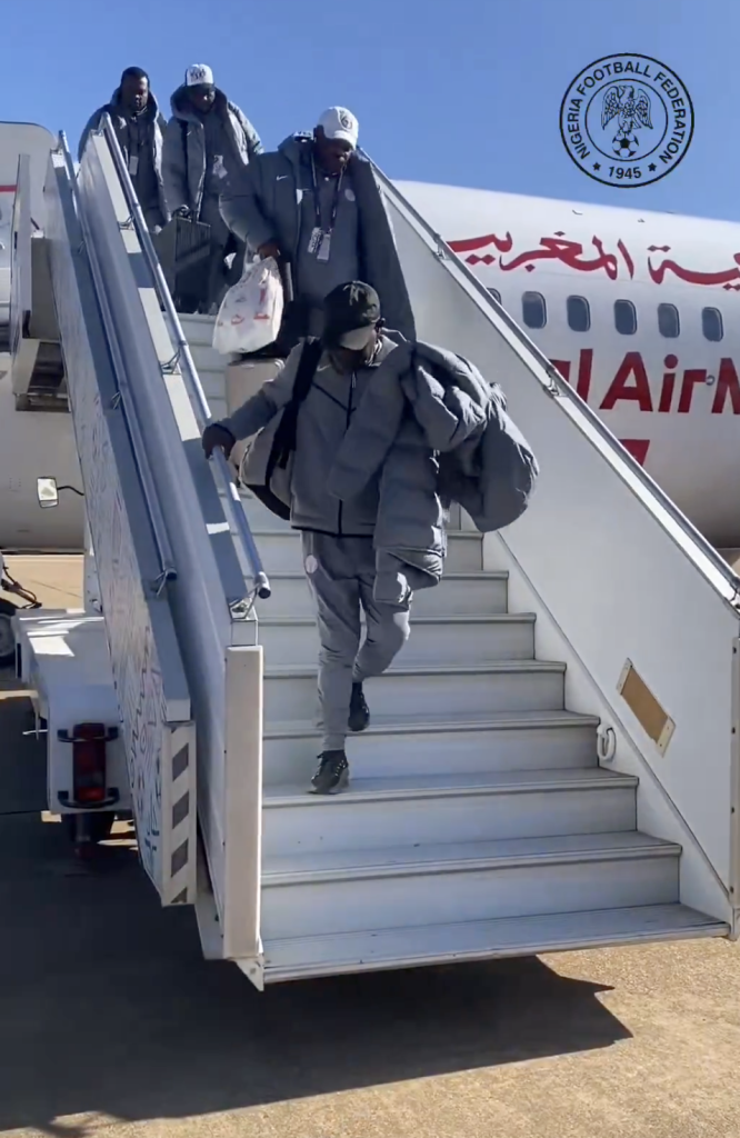 Super Eagles Arrive in Rabat Ahead of AFCON 2025 Semi-Final Clash With Morocco - Photo Credit : Super Eagles, X