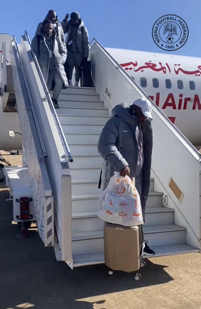 Super Eagles Arrive in Rabat Ahead of AFCON 2025 Semi-Final Clash With Morocco - Photo Credit : Super Eagles, X