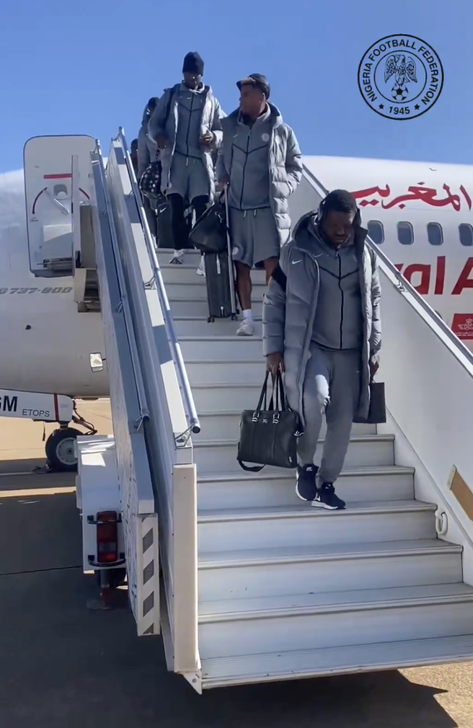 Super Eagles Arrive in Rabat Ahead of AFCON 2025 Semi-Final Clash With Morocco - Photo Credit : Super Eagles, X