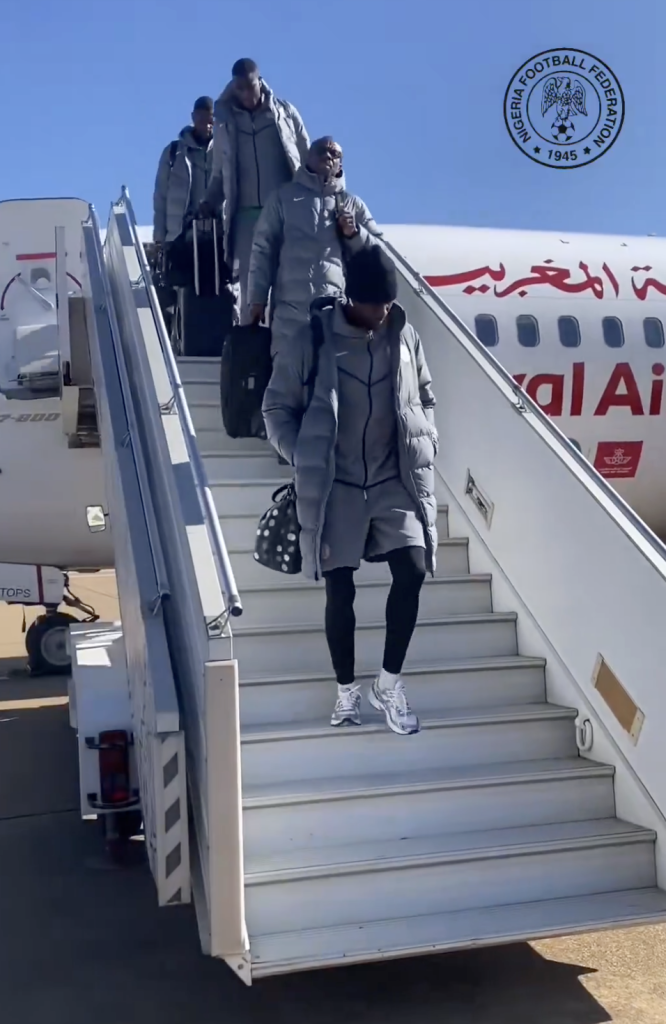 Super Eagles Arrive in Rabat Ahead of AFCON 2025 Semi-Final Clash With Morocco - Photo Credit : Super Eagles, X