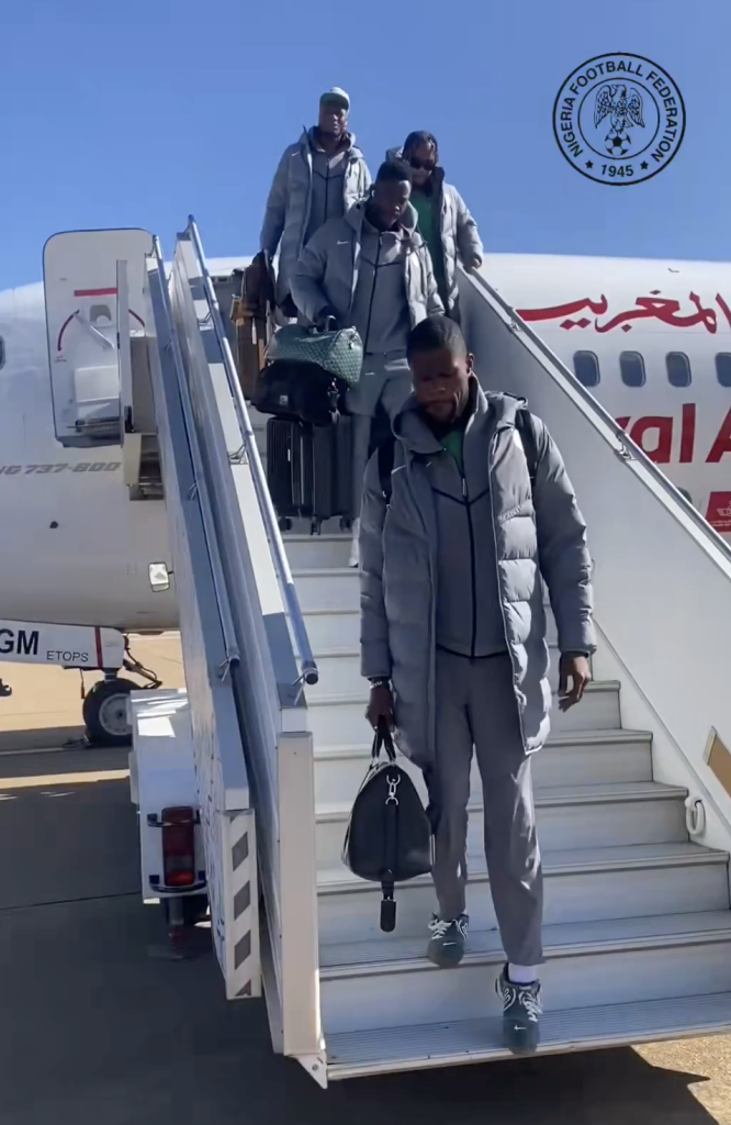 Super Eagles Arrive in Rabat Ahead of AFCON 2025 Semi-Final Clash With Morocco - Photo Credit : Super Eagles, X