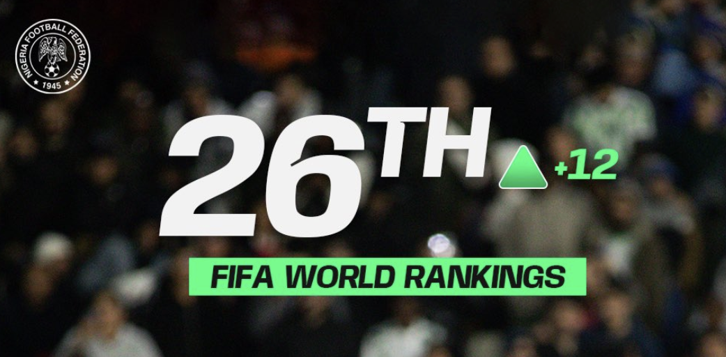 Nigeria Rise to 26th in FIFA Rankings After Impressive AFCON 2025 Campaign - Photo Credit : Super Eagles, X