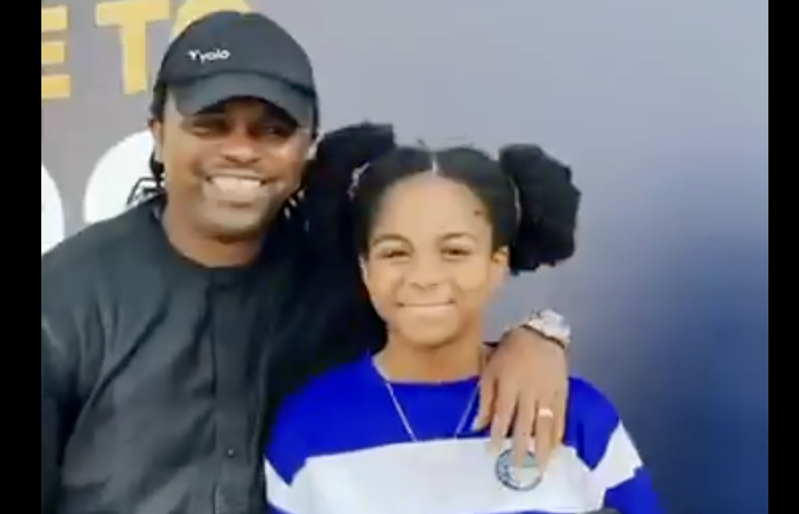 Kanu Nwankwo & Daughter Pinky Amara - Photo Credit : Softfootball Media