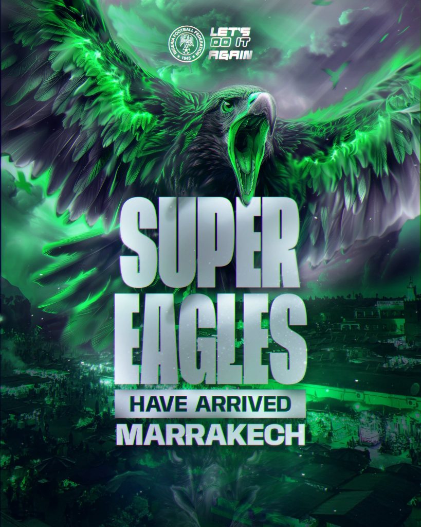 Super Eagles Arrive Marrakech Ahead of Crucial AFCON 2025 Quarterfinal vs Algeria - Photo Credit : Super Eagles, X