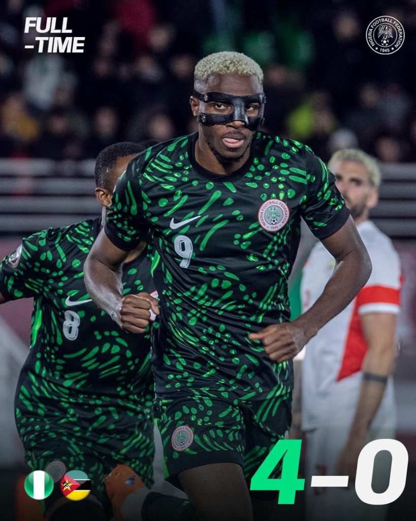 Nigeria vs Mozambique (Photo Credit: Super Eagles via X)
