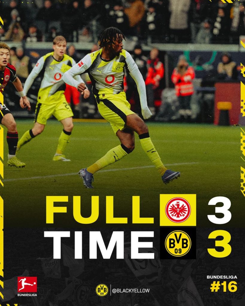 Frankfurt Vs Dortmund ( Photo Credit : Dortmund Via X )
