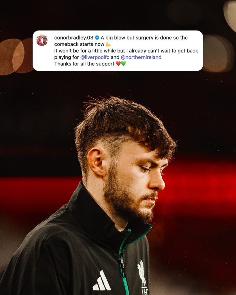 Conor Bradley ( Photo Credit : Liverpool Via X )