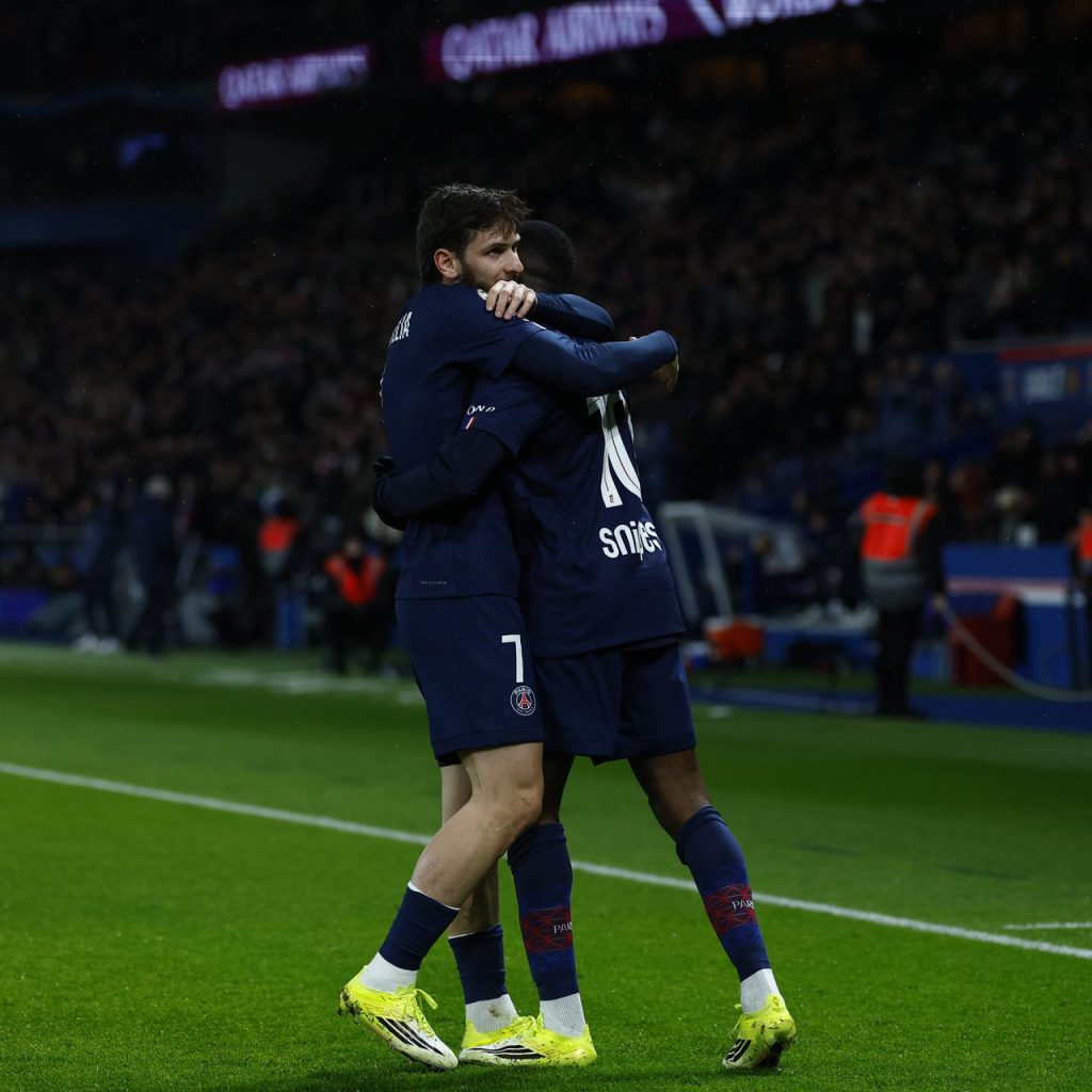 Kvaratskhelia and Dembele (Photo Credit: PSG Via X)