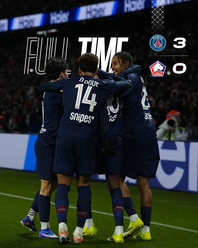 Paris Saint-Germain Vs Lille (Photo Credit: PSG via X)