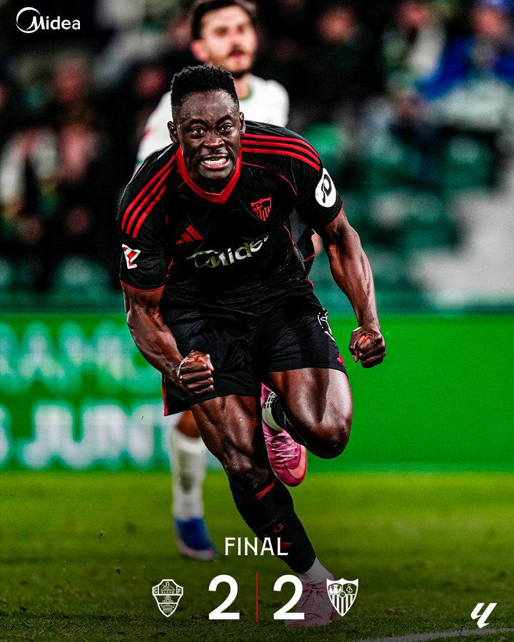 Elche Vs Sevilla (Photo  Credit: Sevilla Via X)