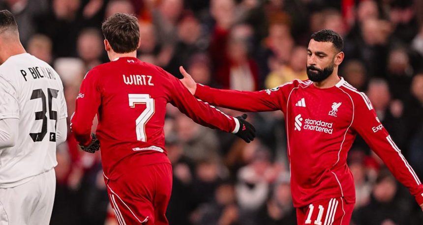 Mohammed Salah and Florian wirtz (Photo Credit: Liverpool Via X)