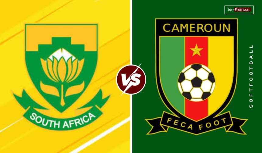 South Africa vs Cameroon. (Photo credit: Softfootball media)